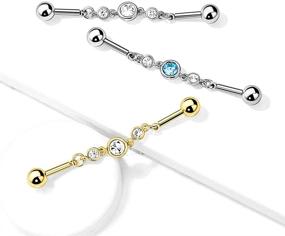 img 2 attached to Amelia Fashion Surgical Industrial Barbell