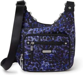 img 4 attached to Baggallini Classic RFID Cross Floral Women's Handbags & Wallets