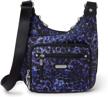 baggallini classic rfid cross floral women's handbags & wallets logo
