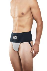 img 1 attached to Waist Trimmer Jock Navy Yellow Men's Clothing for Active