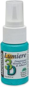 img 1 attached to Turquoise Jacquard Lumiere 3D, 1-Ounce