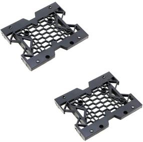 img 4 attached to KOOBOOK 2Pcs 5.25&#34; to 3.5&#34;/2.5&#34; SSD HDD Tray Caddy Case Adapter - Efficient PC Cooling Fan Mounting Bracket