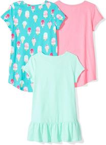 img 3 attached to Spotted Zebra Little 3 Pack: Stylish Short Sleeve Girls' Clothing, Tops, Tees & Blouses for Everyday Fashion