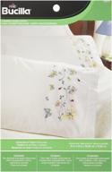 🦋 подушечки для вышивания bucilla с готовыми отпечатками, размер 20х30 дюймов, дизайн 45076 бабочки в полёте. логотип
