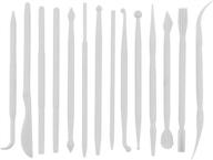 🎨 yueton 14-piece plastic clay modeling tool set for shaping and sculpting in white logo
