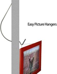 img 3 attached to 🖼️ Premium Quality Stainless Steel Picture Wall Hooks for Heavy-duty Hanging – PinCute Picture Hangers with 100lbs Load Capacity: Ideal for Art, Clocks, Shelves, Mirrors, Frames, Planters