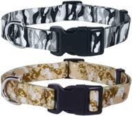 🐶 accnob 2 pack adjustable dog collar: safety pet collars for dogs with quick release buckle – personalized for small, medium, and large breeds logo