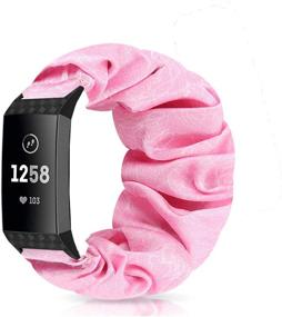 img 1 attached to AordKing Compatible For Fitbit Charge 3/Charge 4 SE Bands Scrunchie For Women Girl