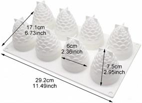 img 1 attached to Pinecone Cake Mold Christmas Chocolate