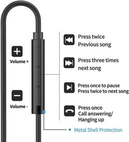 img 1 attached to 🎧 FAPO Lightning Earbuds, Quad Drivers Wired in-Ear Earphones with Microphone and Volume Control, MFi Certified, Noise Isolation Headphones for iPhone 13 iPhone 12 11 XR XS 8P 7P -All iOS System (Black)