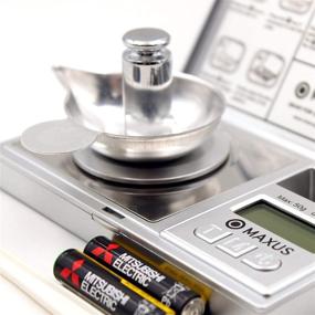 img 2 attached to 📊 Accurate Milligram Scale with Metal Pan, Calibration Weights, and Aluminium Weighing Cup for Precise Powder Medicine & Supplement Weighing