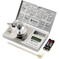 📊 accurate milligram scale with metal pan, calibration weights, and aluminium weighing cup for precise powder medicine & supplement weighing logo