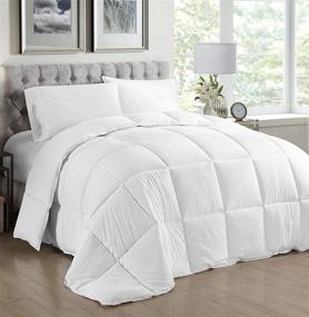 img 3 attached to 🛌 Ultimate Winter Comfort: Super Soft Microfiber Twin Duvet Insert & Fluffy Down Alternative Comforter - Hypoallergenic & Secured Corner Tab