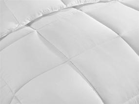 img 2 attached to 🛌 Ultimate Winter Comfort: Super Soft Microfiber Twin Duvet Insert & Fluffy Down Alternative Comforter - Hypoallergenic & Secured Corner Tab