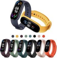 📱 pixestt straps for mi band 6/mi band 5: anti-lost silicone smartwatch strap for xiaomi mi band 5/amazfit band 5 – adjustable wristband and designed accessories logo