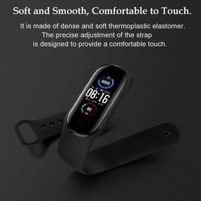 img 3 attached to 📱 PIXESTT Straps for Mi Band 6/Mi Band 5: Anti-Lost Silicone Smartwatch Strap for Xiaomi Mi Band 5/Amazfit Band 5 – Adjustable Wristband and Designed Accessories