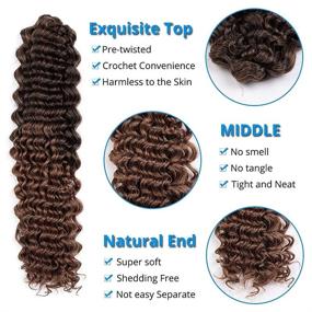 img 1 attached to 🧶 Lekker 18 Inch Water Wave Crochet Hair Passion Twist Crochet Braids Ombre Blond: Ultimate Style for Black Women Naturally Full Hair (18 Inch, Ombre Blond)