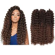 🧶 lekker 18 inch water wave crochet hair passion twist crochet braids ombre blond: ultimate style for black women naturally full hair (18 inch, ombre blond) логотип