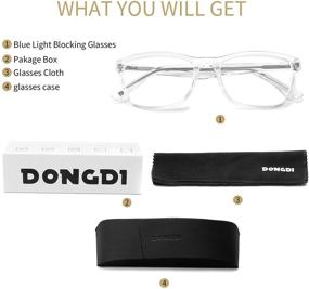 img 1 attached to Blue Light Blocking Reading Eye Glasses: Protect Your Eyes with Spring Hinge Frames - For Men & Women