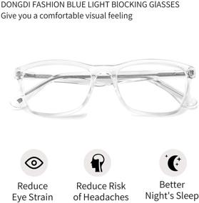 img 3 attached to Blue Light Blocking Reading Eye Glasses: Protect Your Eyes with Spring Hinge Frames - For Men & Women