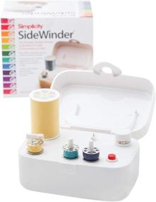 img 1 attached to Simplicity Sidewinder Portable Bobbin Winder: The Ideal White Companion