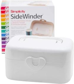 img 4 attached to Simplicity Sidewinder Portable Bobbin Winder: The Ideal White Companion