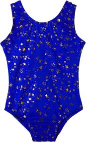 img 3 attached to 🌈 QoozZ Sparkle Rainbow Gymnastics Leotard for Girls - Printed Gymnastics Leotards