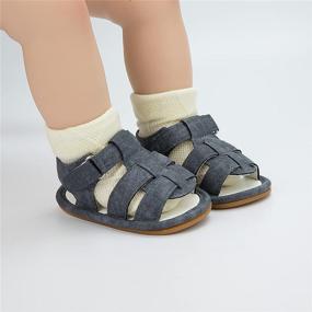 img 2 attached to Miamooi Sandals Toddler Outdoor Closed Toe Boys' Shoes : Sandals