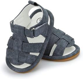 img 1 attached to Miamooi Sandals Toddler Outdoor Closed Toe Boys' Shoes : Sandals