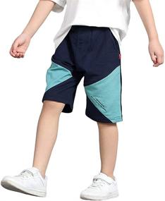 img 2 attached to Rolanko Boys' Drawstring Shorts: Playful Clothing for Kids