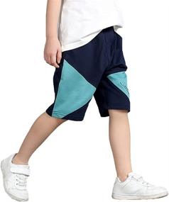 img 3 attached to Rolanko Boys' Drawstring Shorts: Playful Clothing for Kids