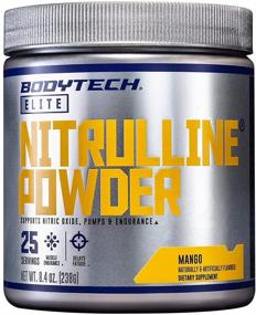 img 4 attached to Порошок "BodyTech Mango Nitrulline" - активатор оксида азота нитрулина, повышает выносливость, энергизирует и питает работающие мышцы (8,4 унции)