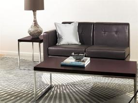 img 1 attached to 🪑 Stylish and Modern OSP Home Furnishings Wall Street Chrome and Espresso End Table