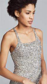 img 1 attached to Parker Womens Sleeveless Fitted Beaded