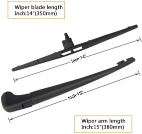 img 3 attached to 🔧 Genuine 2009-2015 Honda Pilot Rear Wiper Blade Arm Assembly - 76720-SZA-A02 Replacement