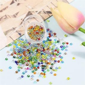 img 2 attached to 📿 Bala&amp;Fillic 8/0 Glass Seed Beads Transparent Silver Lined - 7200pcs in Box, 24 Multicolor Assortment, 3mm Seed Beads for Jewelry Making - 24 Colors