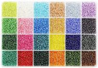 📿 bala&amp;fillic 8/0 glass seed beads transparent silver lined - 7200pcs in box, 24 multicolor assortment, 3mm seed beads for jewelry making - 24 colors logo