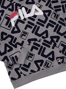 img 2 attached to 👕 Heather Boys' Clothing: Fila Heritage Brushed Sweatshirt - Fashion Hoodies & Sweatshirts