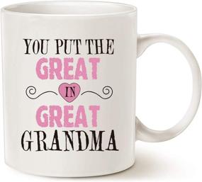 img 2 attached to 🎁 MAUAG Mothers Day Gifts Grandma Coffee Mug: Celebrate Your Great Grandma's Greatness with the Best Birthday Present – 11 Oz White Cup!