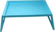 🔵 convenient folding lap desk tray - versatile blue design for maximum comfort logo