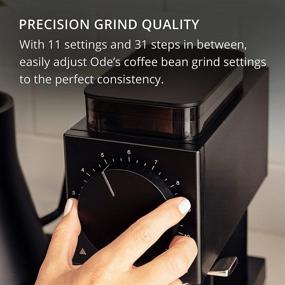 img 1 attached to ☕ Ode Brew Grinder - High-Performance Electric Burr Coffee Grinder, 31 Adjustable Settings for Drip, French Press, Cold Brew, Compact Design, Sleek Matte Black Finish