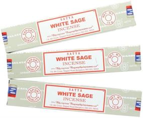 img 1 attached to 🪔 Satya Nag Champa White Sage Incense Sticks - Set of 3 Packs