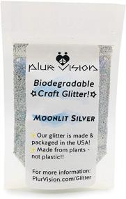 img 4 attached to Biodegradable Glitter - Moonlit Silver, 1/2 oz - Made from Plant Cellulose, Eco-friendly for Crafts, DIY Projects, Body & Cosmetics. Mix with Adhesives, Paints, Gels, Oils