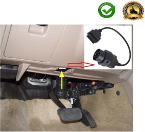 img 1 attached to 🔌 20-пиновый адаптерный кабель OBD2 соединитель к 16-пиновому разъёму для E31 E32 E34 E36 E39 E38 E53 X5 Z3 - Кабель адаптера с противоотрывным разъёмом