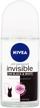 🌫️ nivea invisible black and white clear roll on anti perspirant deodorant 50ml - original formula, 1 count logo
