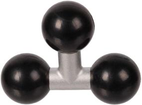 img 4 attached to 🔌 Enhanced Triple 1" Ball Adapter with Metal Shaft: Premium Rubber Coating, Perfect Compatibility with RAM, Arkon, iBolt, and More - Tackform Enterprise Series