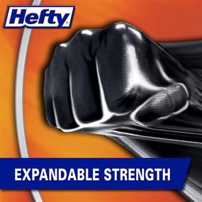 img 1 attached to 🗑️ Hefty Ultra Strong Multipurpose Large Trash Bags - Black, Unscented Scent, 30 Gallon - 150 Total Bags (25 Count x 6 Packs)