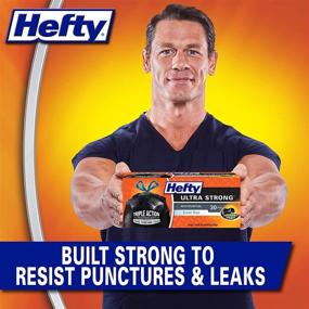 img 3 attached to 🗑️ Hefty Ultra Strong Multipurpose Large Trash Bags - Black, Unscented Scent, 30 Gallon - 150 Total Bags (25 Count x 6 Packs)