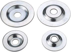 img 4 attached to 🔧 Bench Grinder Arbor Washer/Flange Set for Grinding/Wire Wheel - 2 Sets: OD2-1/10" x ID1/2" & OD3-1/10" x ID5/8