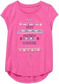 img 3 attached to 👚 Gymboree Girls' Short Sleeve Graphic Tee - Stylish & Comfy Shirt for Girls